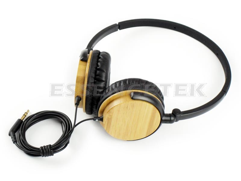 Bamboo Wood On Ear Wired Headset(ESS-BBH01)