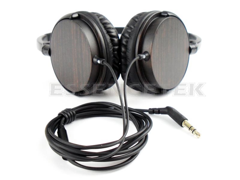 Ebony Wood On Ear Wired Headset(ESS-EBH03)