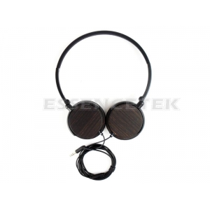 Ebony Wood On Ear Wired Headset(ESS-EBH03)